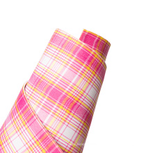 factory direct tartan plaid lavender lilac adhesive back  rubber printed EVA foam handicraft sheets